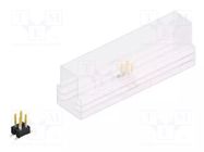 Connector: pin strips; pin header; male; PIN: 4; SMT; 3A; 250V; 2x2 FISCHER ELEKTRONIK