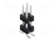 Connector: pin strips; pin header; male; PIN: 4; SMT; 3A; 250V; 2x2 FISCHER ELEKTRONIK