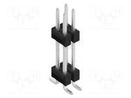 Connector: pin strips; pin header; male; PIN: 4; SMT; 3A; 250V; 2x2 FISCHER ELEKTRONIK