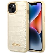 Guess GUHCP14MHGCRHD iPhone 14 Plus 6.7 &quot;gold / gold hardcase Croco Collection, Guess