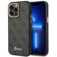 Guess GUHCP14XHG4SHK iPhone 14 Pro Max 6.7 "black / black hard case 4G Vintage Gold Logo, Guess