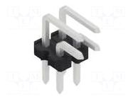 Connector: pin strips; pin header; male; PIN: 4; THT; 3A; 250V; 2x2 FISCHER ELEKTRONIK