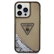 Guess GUHCP14XLFCTPK iPhone 14 Pro Max 6.7&quot; black/black hardcase Liquid Glitter Palm Collection, Guess