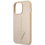 Guess GUHCP14XPSATLE iPhone 14 Pro Max 6,7 &quot;beige / beige hardcase SaffianoTriangle Logo, Guess
