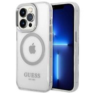 Guess GUHMP14LHTRMS iPhone 14 Pro 6.1&quot; silver/silver hard case Metal Outline Magsafe, Guess