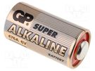 Battery: alkaline; 6V; 4LR44; non-rechargeable; Ø13x25mm; 1pcs. GP