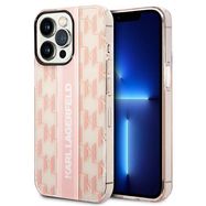 Karl Lagerfeld KLHCP14LHKLSPCP iPhone 14 Pro 6.1 &quot;hardcase pink / pink Mono Vertical Stripe, Karl Lagerfeld