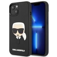 Karl Lagerfeld KLHCP14MKH3DBK iPhone 14 Plus 6.7 "black / black hardcase 3D Rubber Karl's Head, Karl Lagerfeld