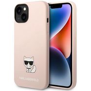 Karl Lagerfeld KLHCP14MSLCTPI iPhone 14 Plus 6.7 &quot;hardcase light pink / light pink Silicone Choupette Body, Karl Lagerfeld