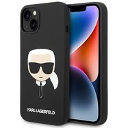 Karl Lagerfeld KLHCP14SSLKHBK iPhone 14 6.1 &quot;hardcase black / black Silicone Karl`s Head, Karl Lagerfeld