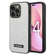 Karl Lagerfeld KLHCP14XG2ELS iPhone 14 Pro Max 6.7 &quot;hardcase silver / silver Glitter Plaque Logo, Karl Lagerfeld