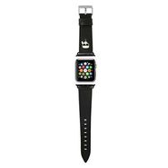 Karl Lagerfeld KLAWLOKHK Apple Watch 42/44 / 45mm black / black strap Saffiano Karl Heads, Karl Lagerfeld