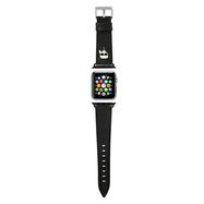 Karl Lagerfeld KLAWLOKHK Apple Watch 42/44 / 45mm black / black strap Saffiano Karl Heads, Karl Lagerfeld