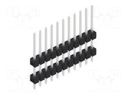 Connector: pin strips; pin header; male; PIN: 11; THT; 3A; 250V; 1x11 FISCHER ELEKTRONIK