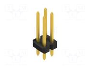 Connector: pin strips; pin header; male; PIN: 4; THT; 3A; 250V; 2x2 FISCHER ELEKTRONIK
