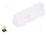Connector: pin strips; pin header; male; PIN: 4; SMT; 3A; 250V; 2x2 FISCHER ELEKTRONIK