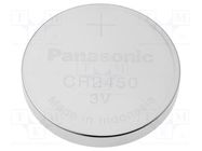 Battery: lithium; CR2450,coin; 3V; non-rechargeable; Ø24.7x5mm PANASONIC