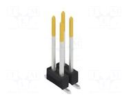 Connector: pin strips; pin header; male; PIN: 4; SMT; 3A; 250V; 2x2 FISCHER ELEKTRONIK