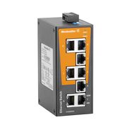 Network switch (unmanaged), unmanaged, Fast Ethernet, Number of ports: 8x RJ45, -10 °C...60 °C, IP30 Weidmuller