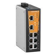 Network switch (managed), managed, Fast Ethernet, Number of ports: 8x RJ45, -40 °C...75 °C, IP30 Weidmuller