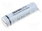 Battery: lithium; 3.6V; AA; 2000mAh; non-rechargeable ULTRALIFE