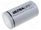 Battery: lithium; 3.6V; D; 19000mAh; non-rechargeable ULTRALIFE