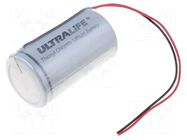 Battery: lithium; D; 3.6V; 19000mAh; non-rechargeable; cables ULTRALIFE