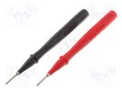 Probe tip; 10A; 1kV; red and black; Tip diameter: 2mm FLUKE