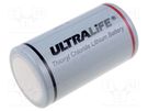Battery: lithium; 3.6V; D; 14500mAh; Ø34.2x61.5mm ULTRALIFE