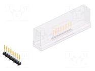 Connector: pin strips; pin header; male; PIN: 8; 3A; 100V; SMT; 2mm FISCHER ELEKTRONIK