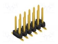 Connector: pin strips; pin header; male; PIN: 12; 3A; 100V; SMT; 2mm FISCHER ELEKTRONIK