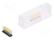 Connector: pin strips; pin header; male; PIN: 14; 3A; 100V; SMT; 2mm FISCHER ELEKTRONIK