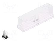 Connector: pin strips; pin header; male; PIN: 6; 3A; 100V; SMT; 2mm FISCHER ELEKTRONIK