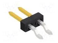 Connector: pin strips; pin header; male; PIN: 2; SMT; 3A; 100V; 2mm FISCHER ELEKTRONIK