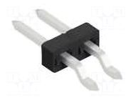 Connector: pin strips; pin header; male; PIN: 2; SMT; 3A; 100V; 2mm FISCHER ELEKTRONIK