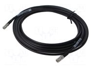 Cable; 7m; DIN plug,both sides; black; straight; 0÷40°C; 75Ω 3M