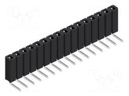 Connector: pin strips; socket; female; PIN: 16; BL 3; 3A; 125V; THT FISCHER ELEKTRONIK