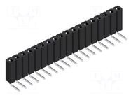 Connector: pin strips; socket; female; PIN: 18; BL 3; 3A; 125V; THT FISCHER ELEKTRONIK