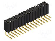Connector: pin strips; socket; female; PIN: 30; BL 4; 3A; 125V; THT FISCHER ELEKTRONIK