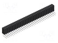 Connector: pin strips; socket; female; PIN: 62; BL 4; 3A; 125V; THT FISCHER ELEKTRONIK