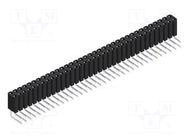 Connector: pin strips; socket; female; PIN: 70; BL 4; 3A; 125V; THT FISCHER ELEKTRONIK