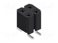 Connector: pin strips; socket; female; PIN: 4; BL LP 6 SMD; 3A; 125V FISCHER ELEKTRONIK