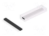 Connector: pin strips; socket; female; PIN: 18; BL LP 7 SMD; 3A FISCHER ELEKTRONIK