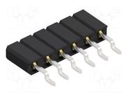 Connector: pin strips; socket; female; PIN: 6; BL LP 7 SMD; 3A; 125V FISCHER ELEKTRONIK