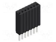 Connector: pin strips; socket; female; PIN: 7; THT; 1.5A; 125V; 1x7 FISCHER ELEKTRONIK