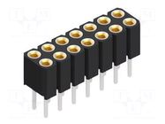 Connector: pin strips; socket; female; PIN: 14; BLY 2; 2.5A; 100V FISCHER ELEKTRONIK