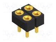 Connector: pin strips; socket; female; PIN: 4; THT; 1.5A; 60V; 2.54mm FISCHER ELEKTRONIK