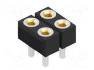 Connector: pin strips; socket; female; PIN: 4; THT; 1.5A; 60V; 2.54mm FISCHER ELEKTRONIK