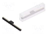 Connector: pin strips; socket; female; PIN: 19; MK 23 SMD; 1.5A; 60V FISCHER ELEKTRONIK