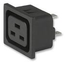 OUTLET, IEC, 1.5MM, 16A, SNAP-IN